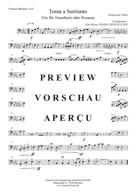 gallery: Torna a surriento , , (Tenorhorn/Posaunen/Horn Trio)