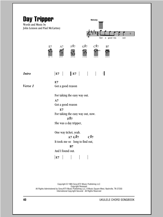 Product gallery: Page 1 of 1 Day Tripper, The Beatles