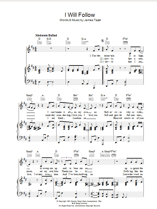 Produktgalerie: Seite 1 von 1 I Will Follow, James Taylor, Gesang, Gitarre, Klavier