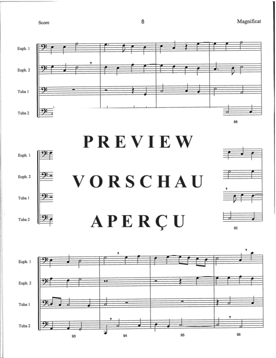 Produktgalerie: Seite 10 von 21 Magnificat , , (Tuba Quartett EETT)