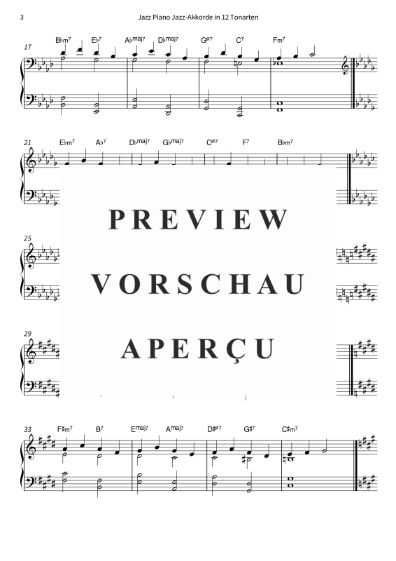 gallery: Jazz Piano Jazz-Akkorde in 12 Tonarten - Etüden für den jungen Jazz-Pianisten, , (piano solo)