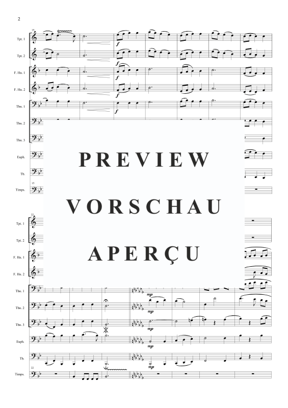Produktgalerie: Seite 5 von 11 Menuett aus der Feuerwerksmusik, , Brass Ensemble
