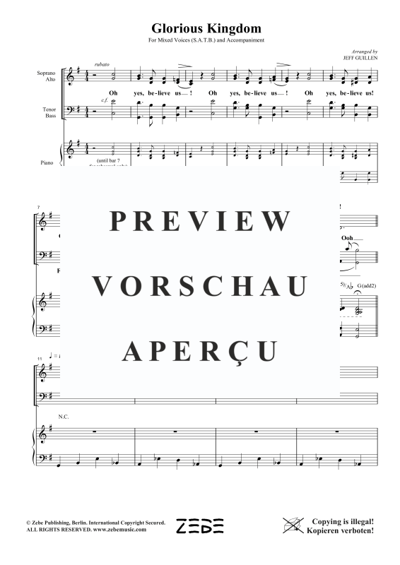 Produktgalerie: Seite 7 von 11 Glorious Kingdom, , Gemischter Chor und Klavier