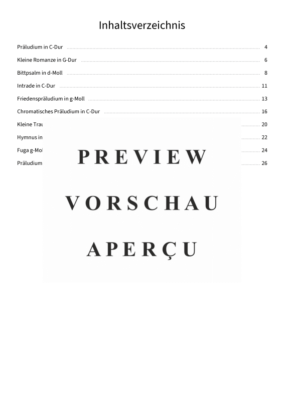 Product gallery: Page 5 of 11 10 Miniaturen - Orgelklänge der Seele von Arno Kochmann, , Organ solo