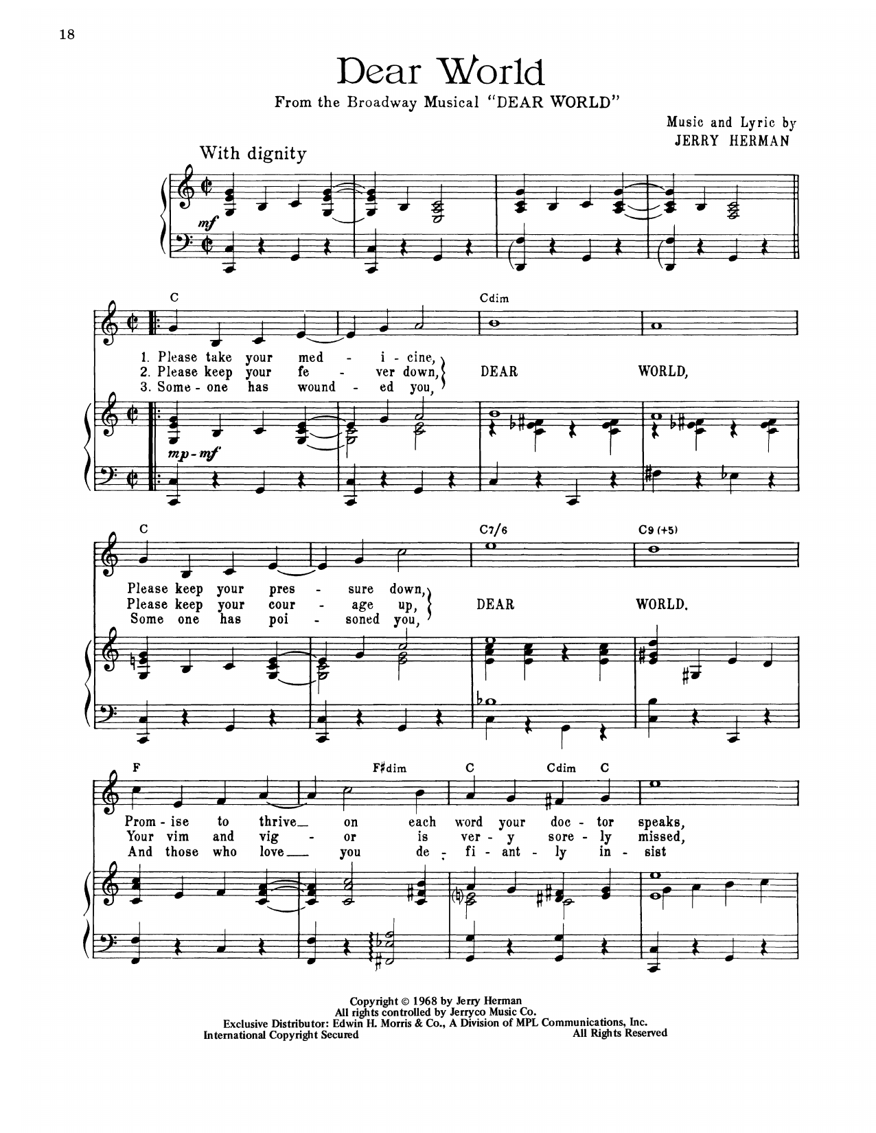Produktbild zu: Dear World (from Dear World)