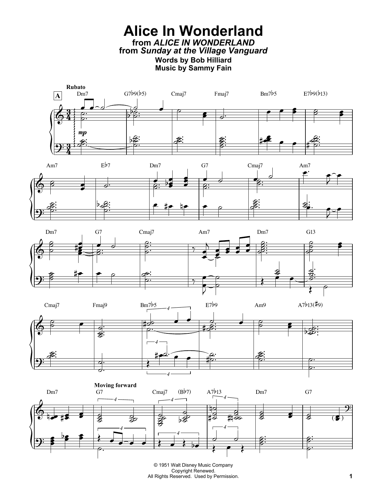 Product gallery: Page 1 of 1 Alice In Wonderland, Bill Evans