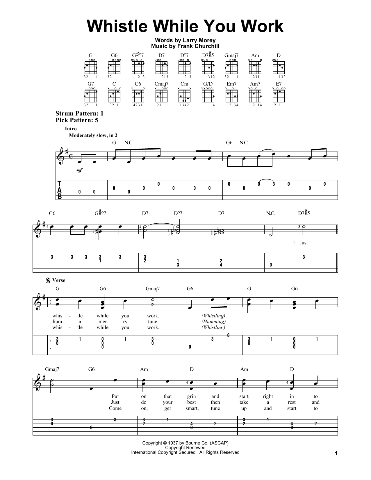 Produktbild zu: Whistle While You Work (from Snow White And The Seven Dwarfs)
