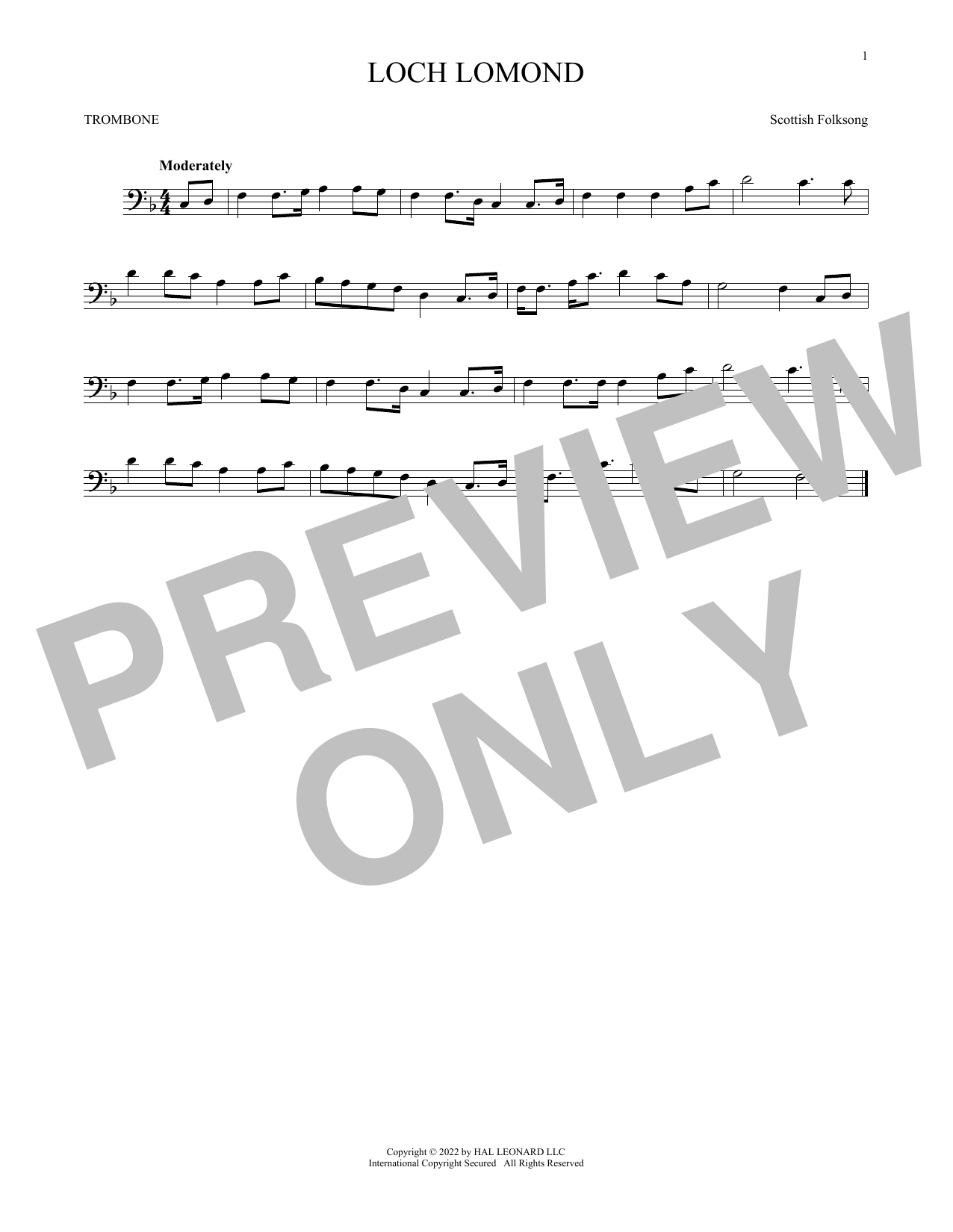 Product gallery: Page 1 of 1 Loch Lomond, Scottish Folksong