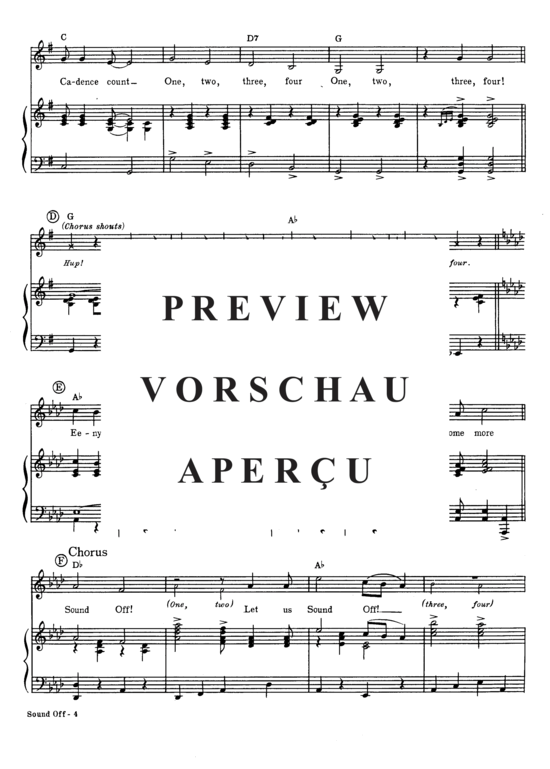 Produktgalerie: Seite 4 von 8 Sound Off , Popular Standard, Klavier und Gesang