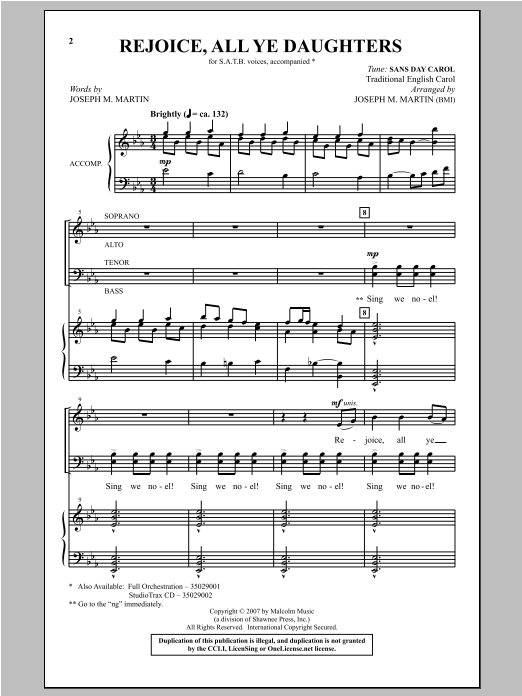 Produktbild zu: Rejoice, All Ye Daughters