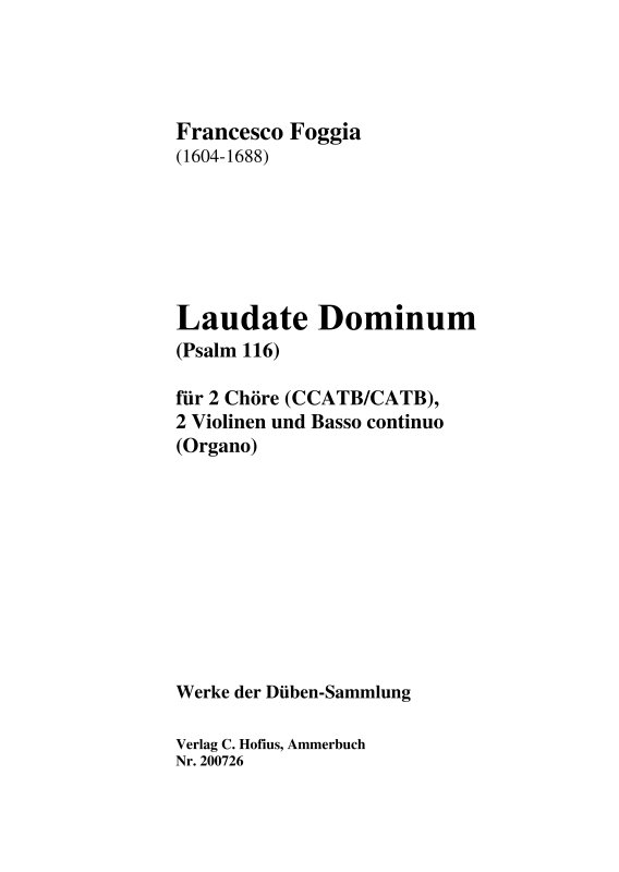Produktbild zu: Laudate Dominum 