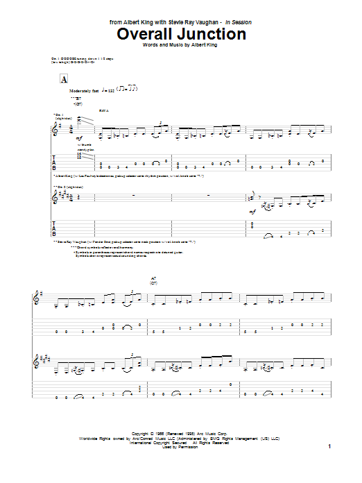 Product gallery: Page 1 of 1 Overall Junction, Albert King & Stevie Ray Vaughan