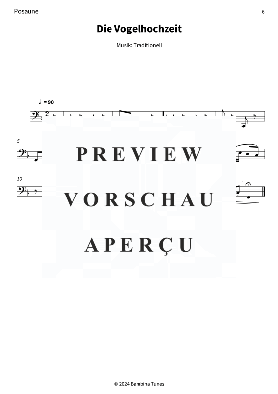 gallery: Die Vogelhochzeit, , (Blechbläser Trio 2x Trompete in C + Posaune)