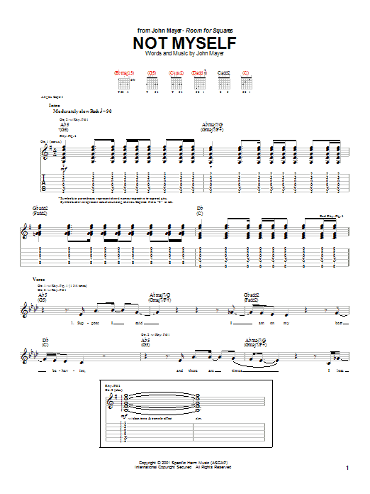 Product gallery: Page 1 of 1 Not Myself, John Mayer