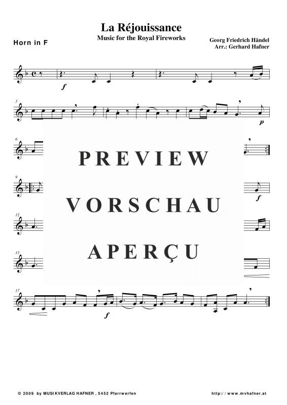 gallery: Feuerwerksmusik - La Réjouissance, , (Blechbläser Quintett)