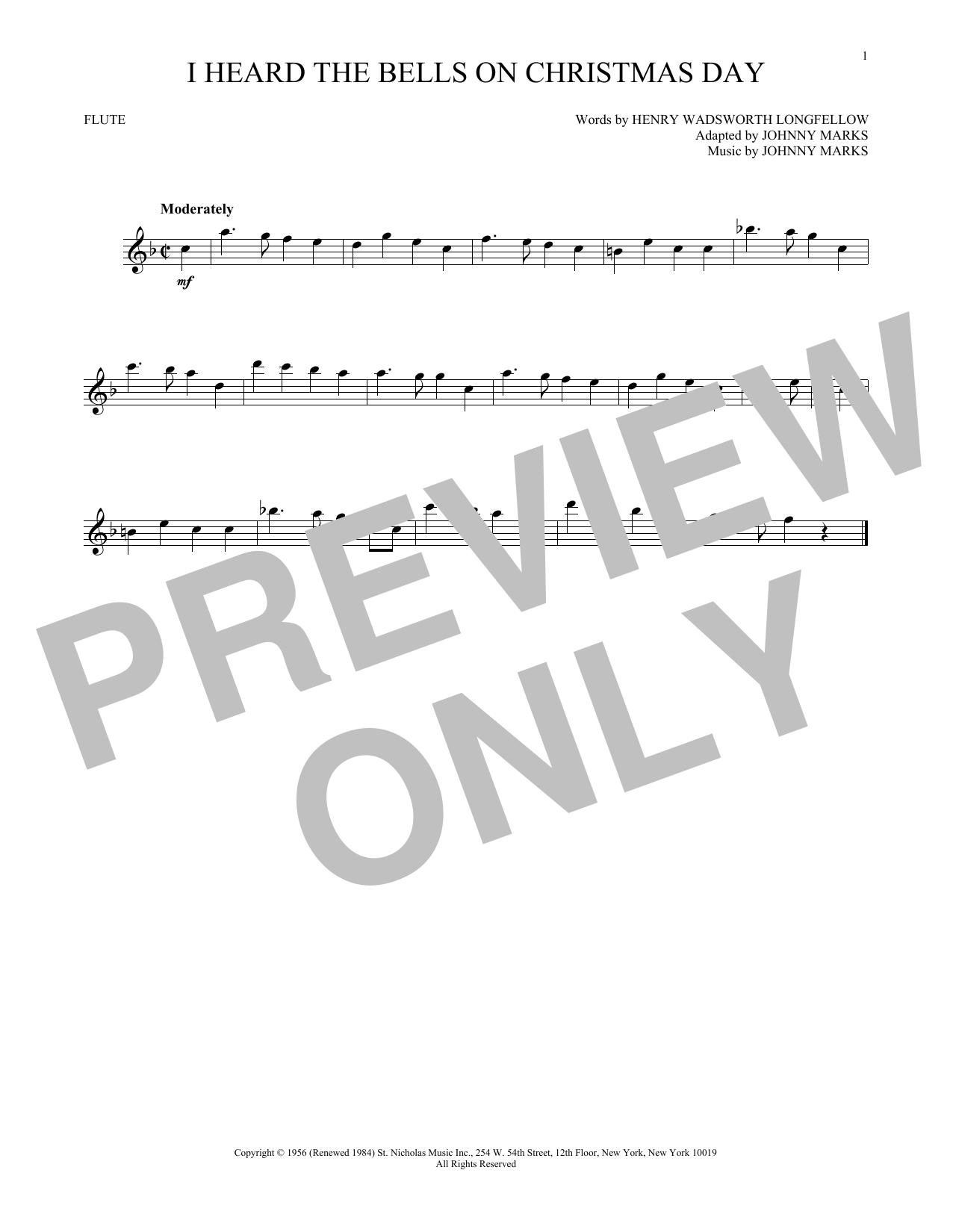 Product gallery: Page 1 of 1 I Heard The Bells On Christmas Day, Johnny Marks