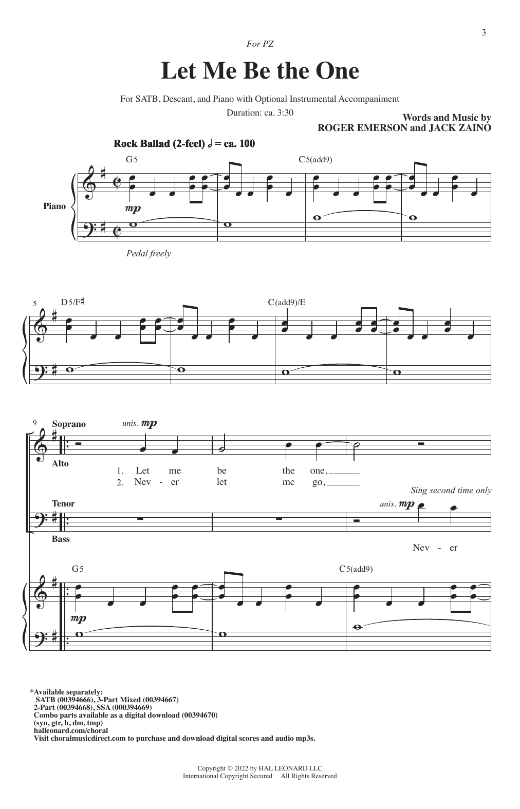 Produktbild zu: Let Me Be The One