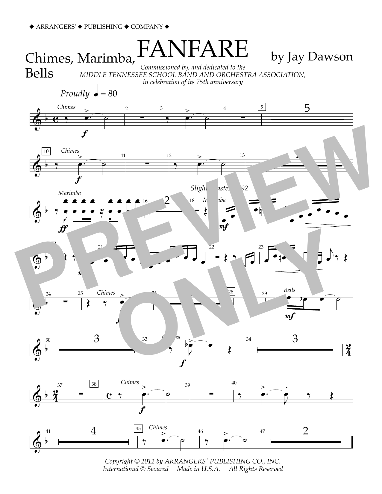 Product picture to: Fanfare - Chimes, Marimba, Bells
