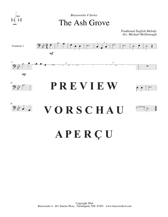 Product gallery: Page 5 of 6 The Ash Grove , , (Trombone Quartet)