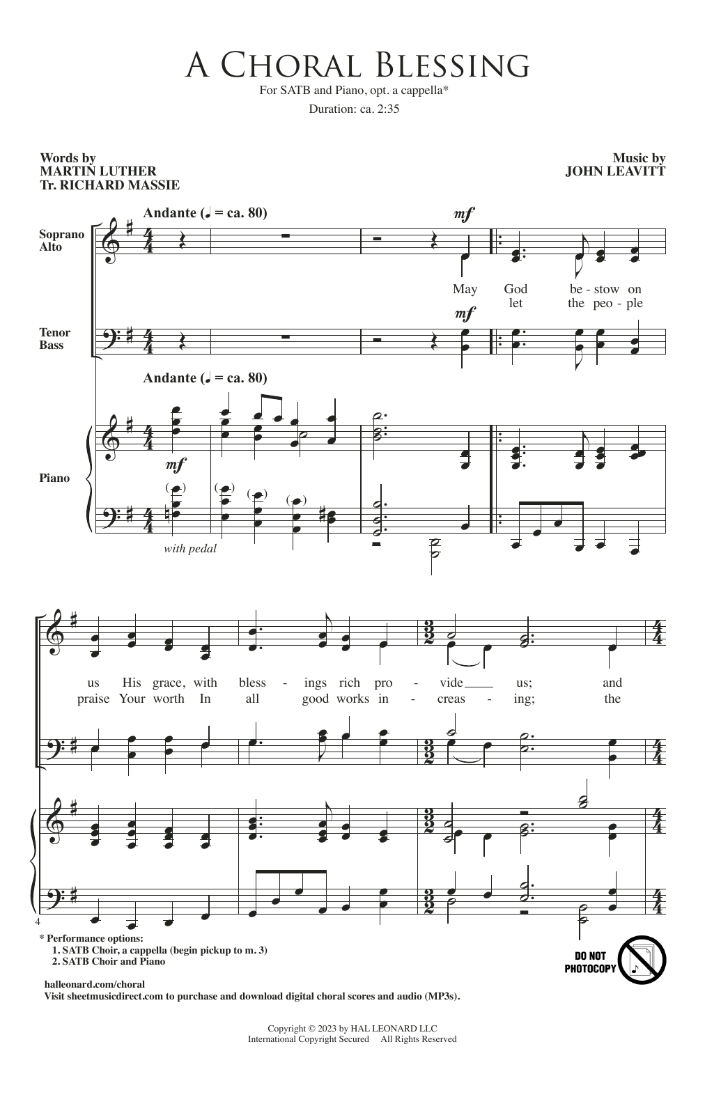Product picture to: A Choral Blessing
