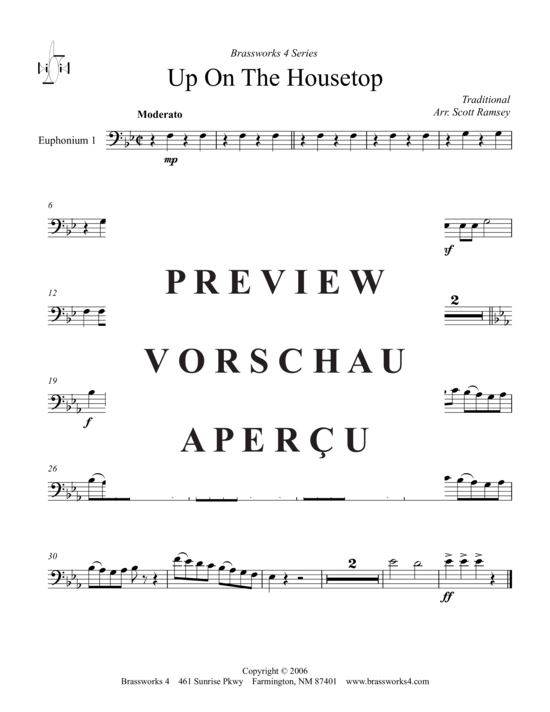 Product gallery: Page 4 of 9 Up on the Housetop , , (Tuba Quartet: 2x Baritone, 2xTuba)