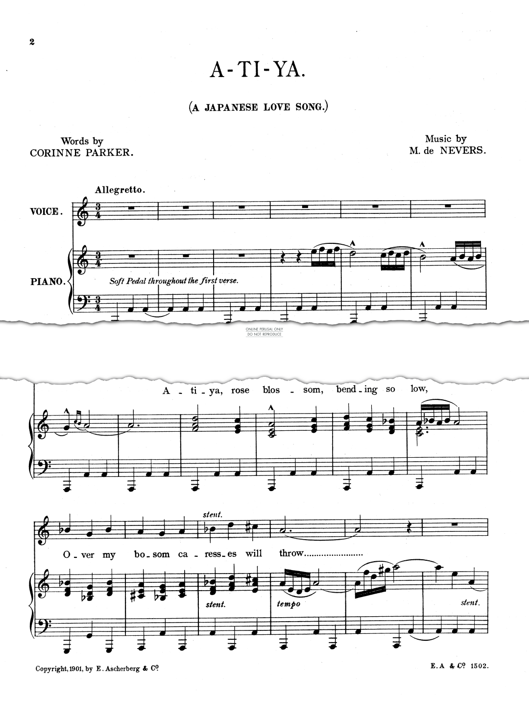 Produktgalerie: Seite 1 von 1 A-Ti-Ya, M. de Nevers, Gesang, Klavier