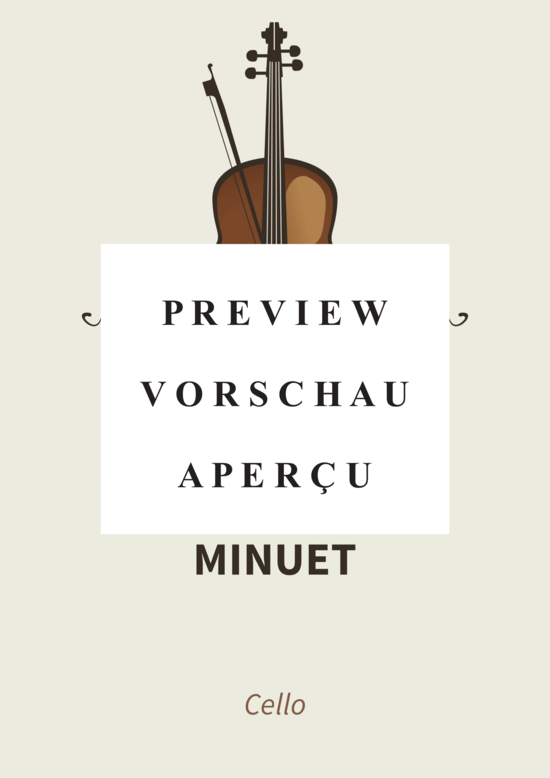 Produktgalerie: Seite 2 von 4 Minuet - from String Quintet in E major, Op. 11, No. 5 , , (Cello)
