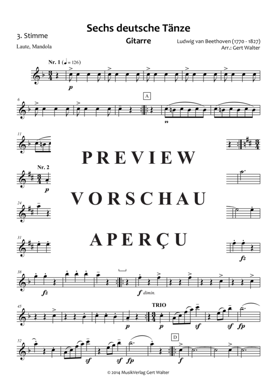 Produktgalerie: Seite 20 von 21 Sechs deutsche Tänze , , (Quintett flexible Besetzung)