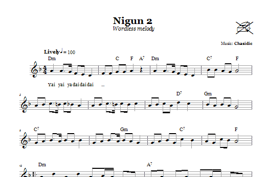Product gallery: Page 1 of 1 Nigun 2 (Wordless Melody), Chasidic