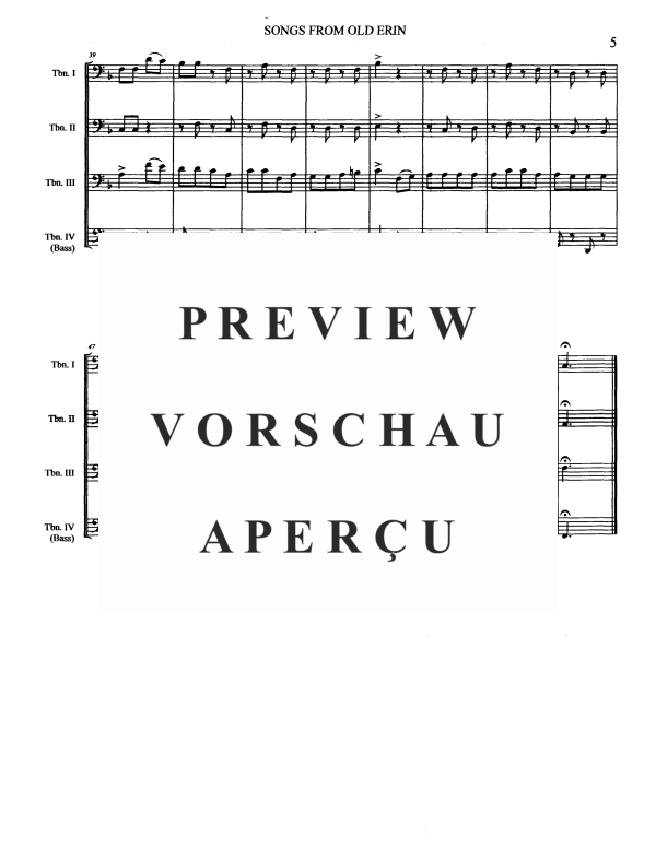 Produktgalerie: Seite 7 von 11 Songs From Old Erin, , Posaunen Quartett