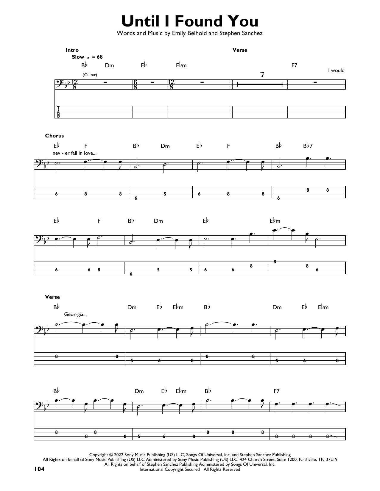 Produktgalerie: Seite 1 von 1 Until I Found You, Stephen Sanchez