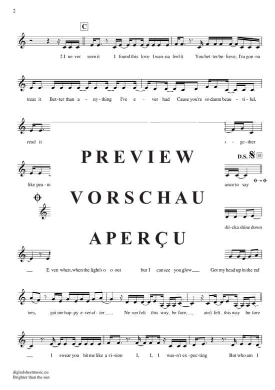 Produktgalerie: Seite 3 von 4 Brighter than the sun , Callait, Colbie, Trompete in B