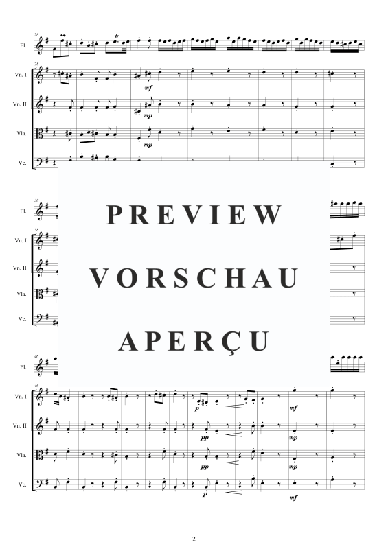 Produktgalerie: Seite 3 von 11 Concerto No.9 to 5 in E-Moll Op.5, , Querflöte Solo und Streicher Ensemble