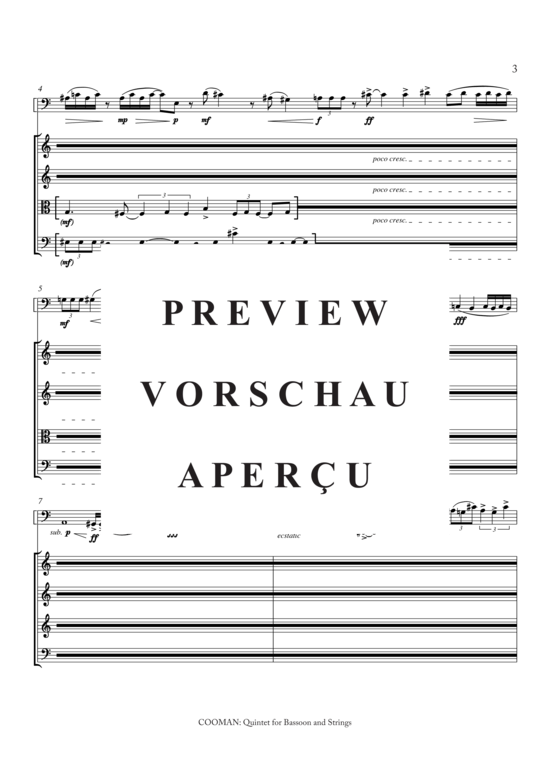 Product gallery: Page 4 of 21 Quintett für Fagott und Streicher, , 