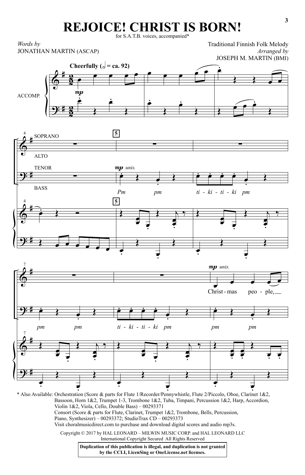 Produktbild zu: Rejoice! Christ Is Born!