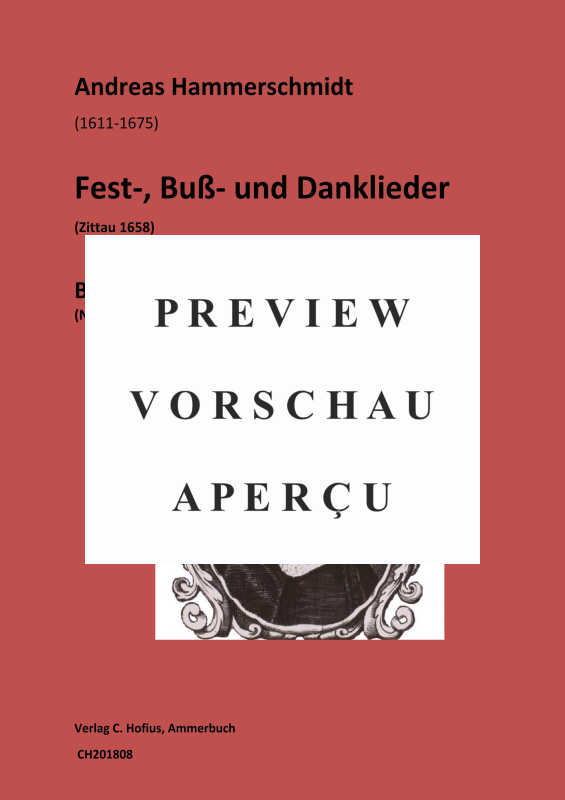 gallery: Fest-, Buß- und Danklieder (1658) - Band 2, , (1-5 Stimmen, 4-6 Instrumente, B.C.)