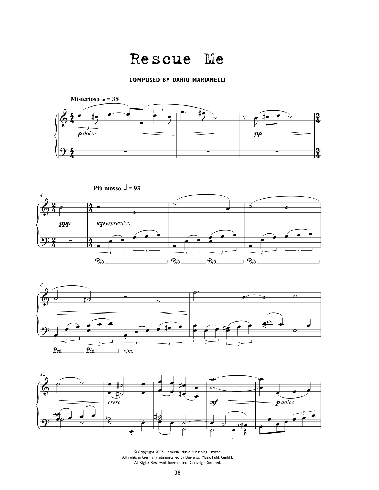 Product picture to: Rescue Me (from Atonement)
