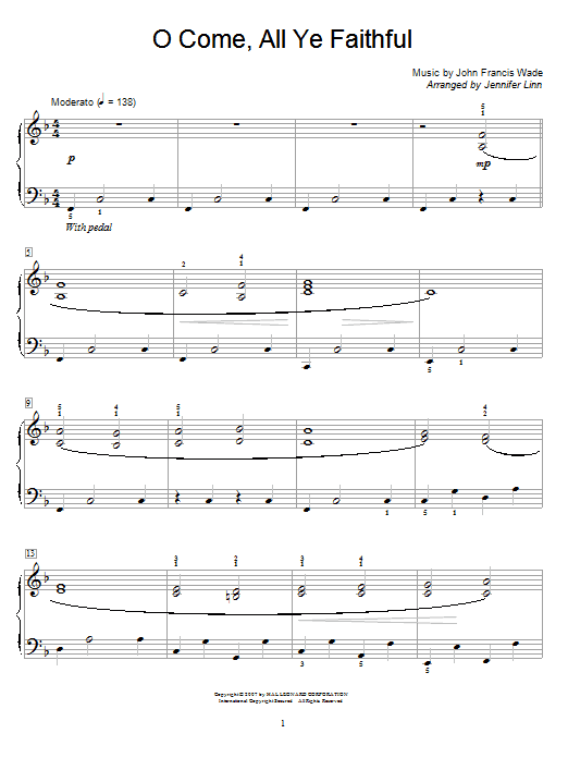 Produktbild zu: O Come, All Ye Faithful (Adeste Fideles)