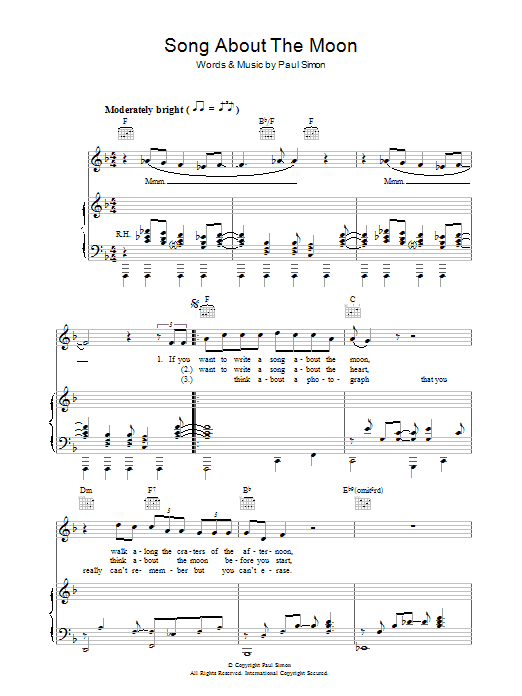 Produktbild zu: Song About The Moon
