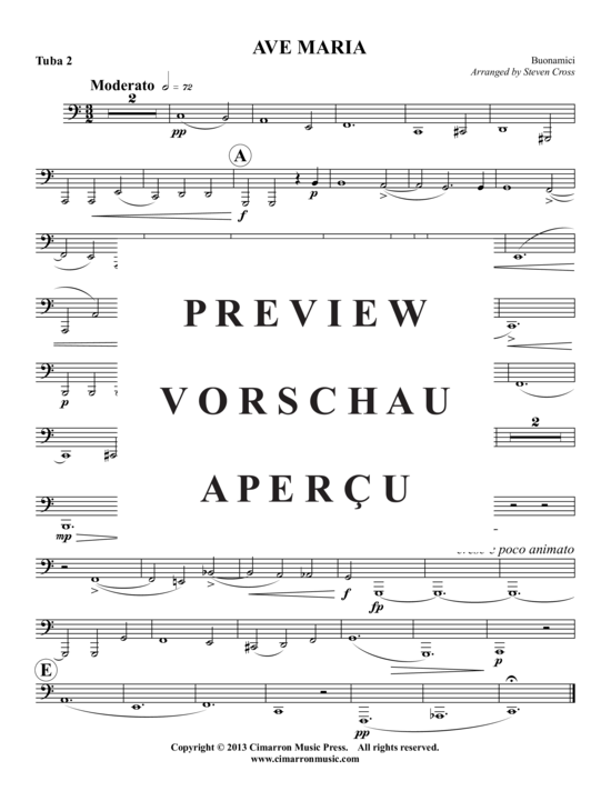 Product gallery: Page 9 of 9 Ave Maria , , (2x Baritone, 2x Tuba)