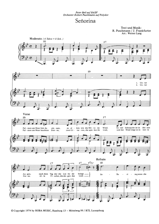 Produktbild zu: Senorina 1974