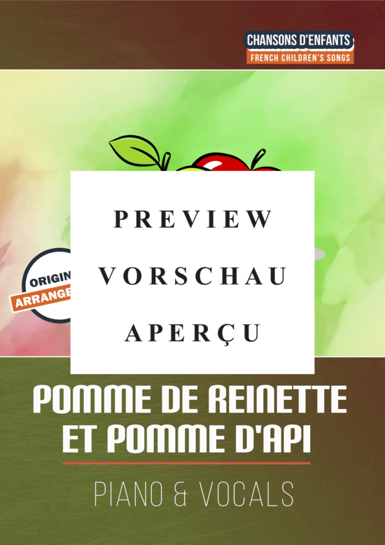 Produktgalerie: Seite 2 von 4 Pomme de reinette et pomme d´api, , (Gesang + Klavier)
