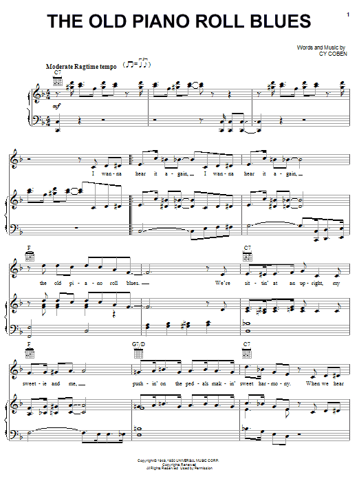 Product picture to: The Old Piano Roll Blues