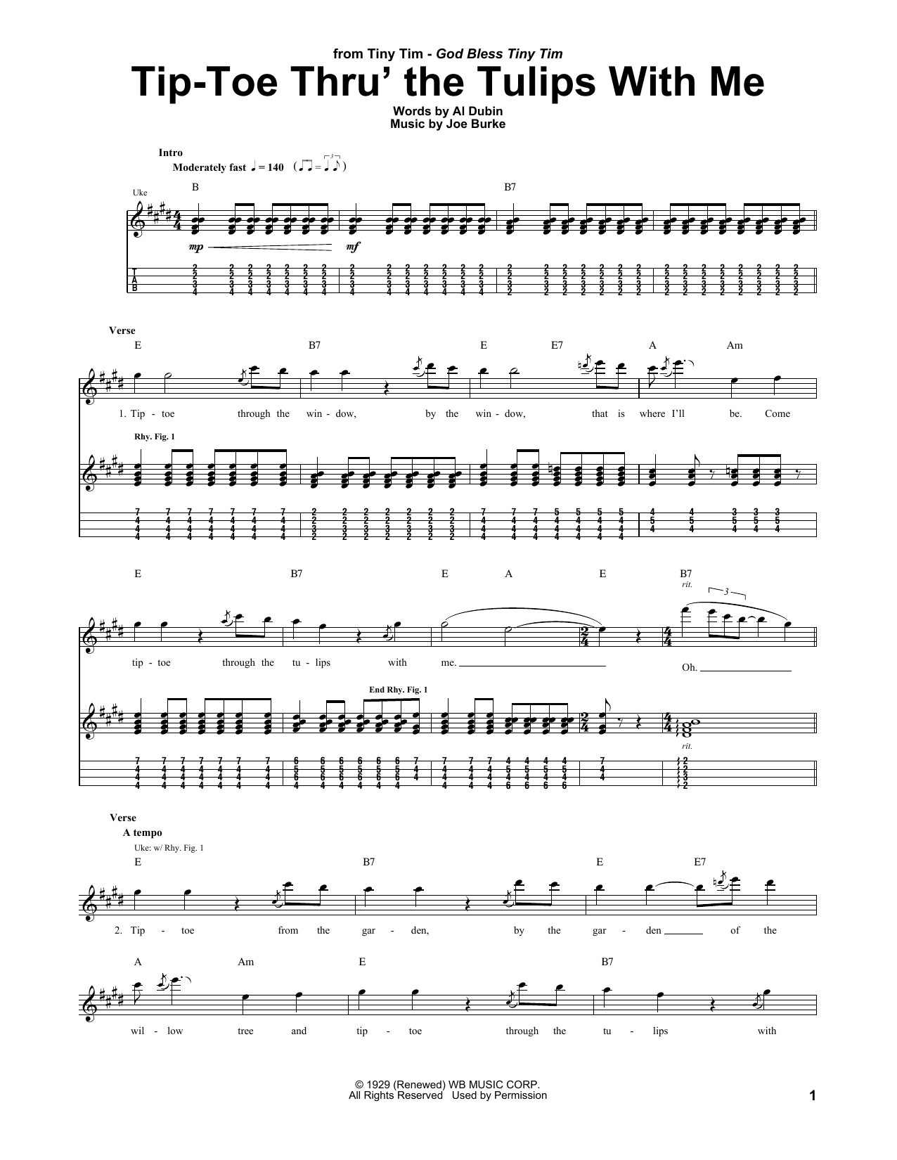 Product picture to:  Tip-Toe Thru' The Tulips With Me - Tiny Tim