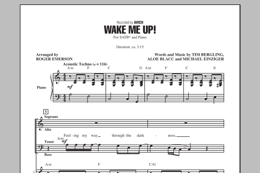 Produktgalerie: Seite 1 von 1 Wake Me Up!, Roger Emerson, Chor