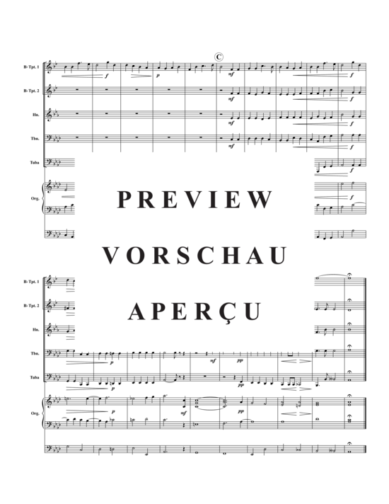Produktgalerie: Seite 3 von 10 Ave Verum (Op. 2, Nr. 1 (Blechbläser-Quintett + Orgel) , , )