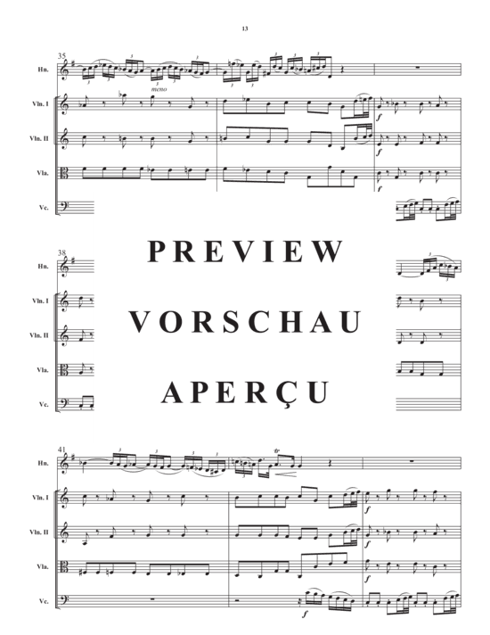 Produktgalerie: Seite 15 von 21 Concerto in a minor , , (Streicher Quartett + Horn in F Solo)