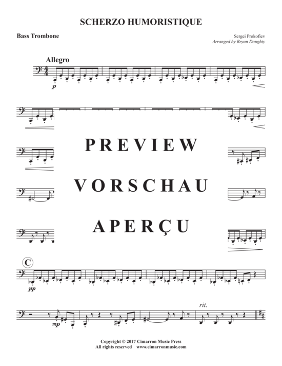 Product gallery: Page 13 of 14 Scherzo Humoristique , , (Trombone quartet)