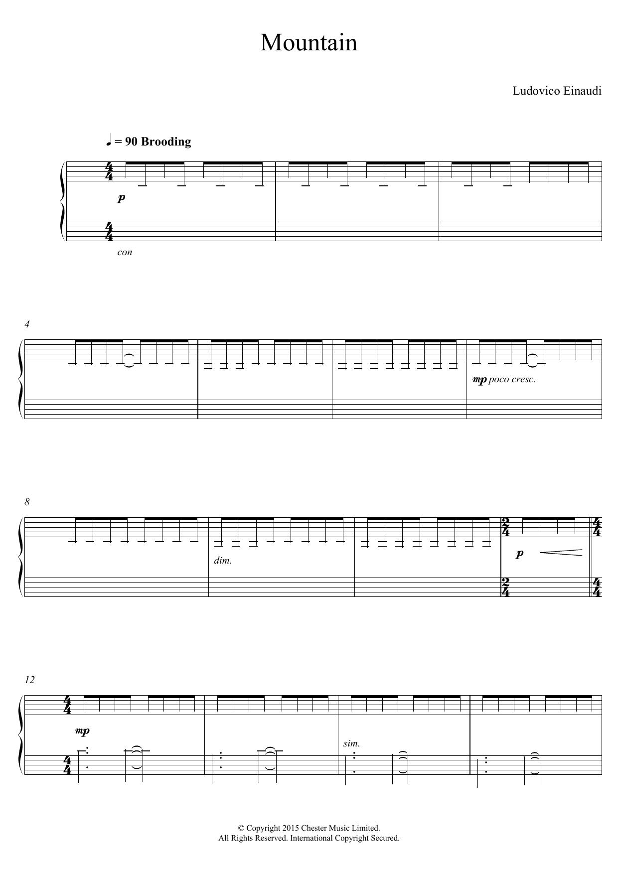 Product gallery: Page 1 of 1 Mountain, Ludovico Einaudi