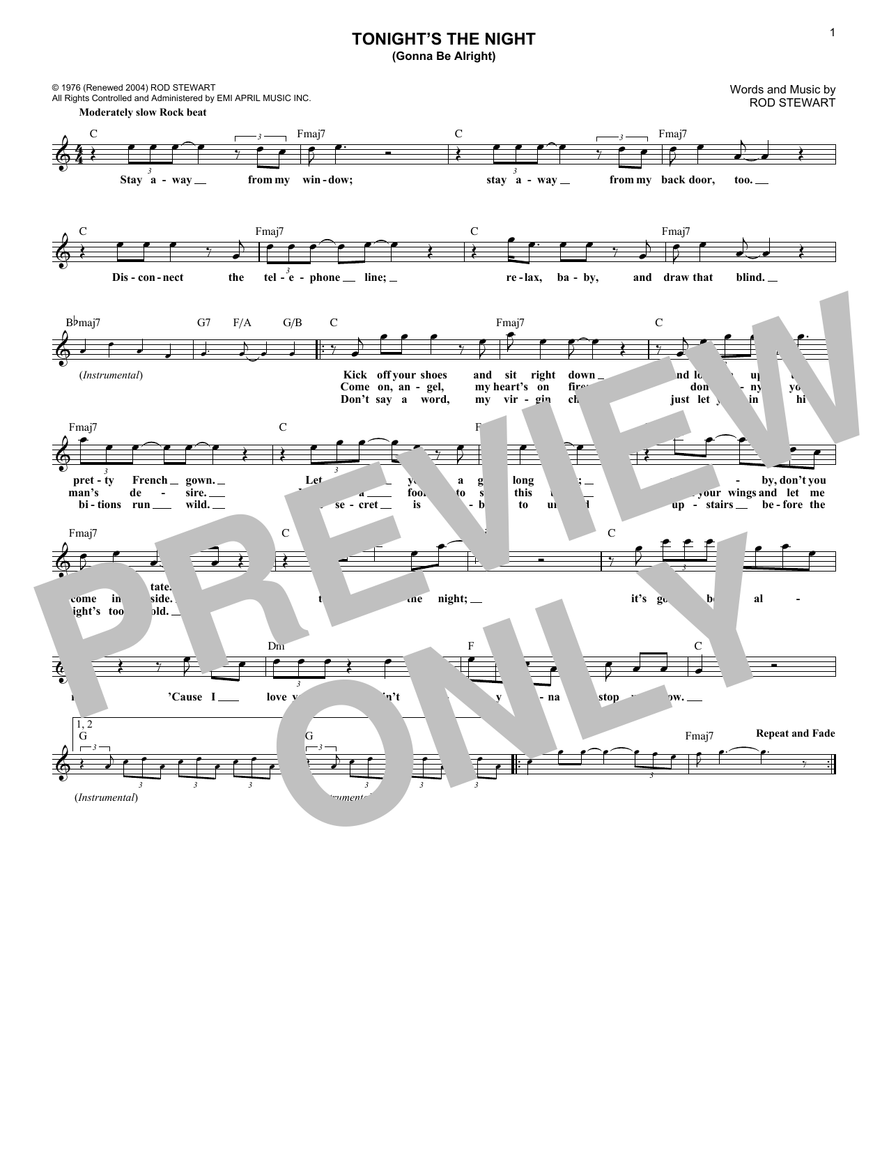 Produktbild zu: Tonight's The Night (Gonna Be Alright)